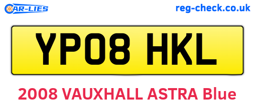 YP08HKL are the vehicle registration plates.
