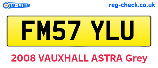 FM57YLU are the vehicle registration plates.