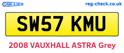 SW57KMU are the vehicle registration plates.
