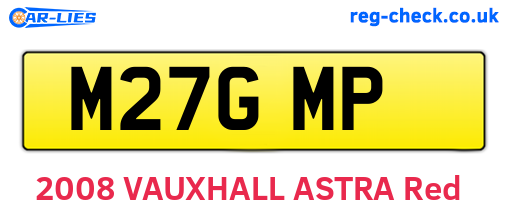 M27GMP are the vehicle registration plates.