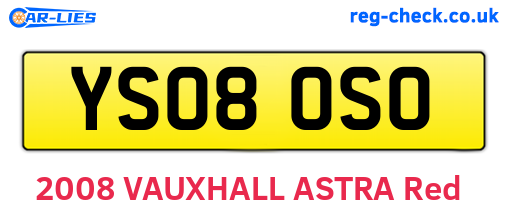 YS08OSO are the vehicle registration plates.