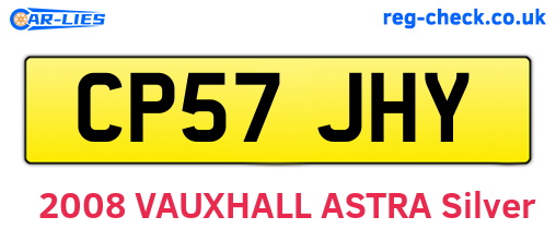 CP57JHY are the vehicle registration plates.