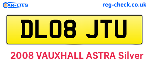 DL08JTU are the vehicle registration plates.