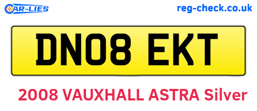 DN08EKT are the vehicle registration plates.