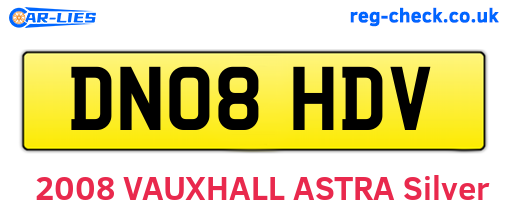 DN08HDV are the vehicle registration plates.