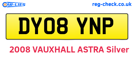 DY08YNP are the vehicle registration plates.