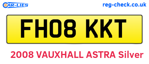FH08KKT are the vehicle registration plates.