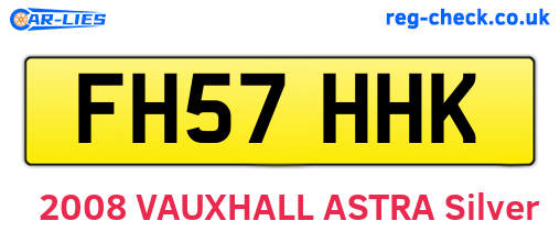 FH57HHK are the vehicle registration plates.