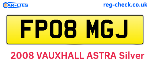 FP08MGJ are the vehicle registration plates.