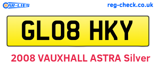 GL08HKY are the vehicle registration plates.