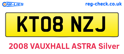 KT08NZJ are the vehicle registration plates.