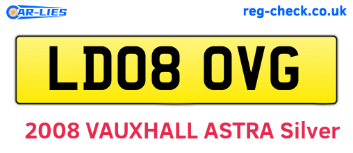 LD08OVG are the vehicle registration plates.