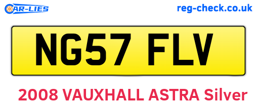 NG57FLV are the vehicle registration plates.