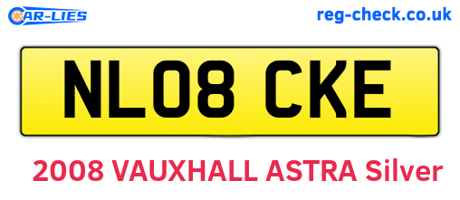 NL08CKE are the vehicle registration plates.