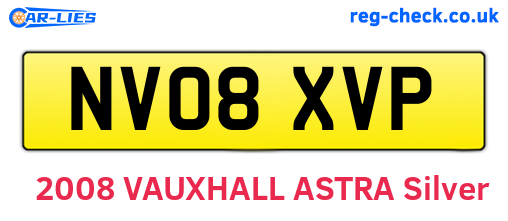 NV08XVP are the vehicle registration plates.