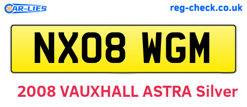 NX08WGM are the vehicle registration plates.