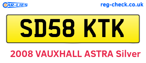 SD58KTK are the vehicle registration plates.