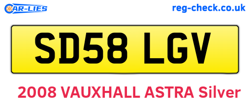 SD58LGV are the vehicle registration plates.