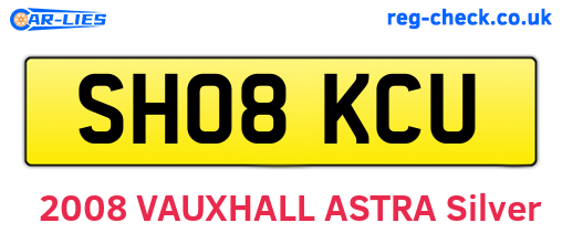 SH08KCU are the vehicle registration plates.