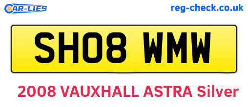 SH08WMW are the vehicle registration plates.