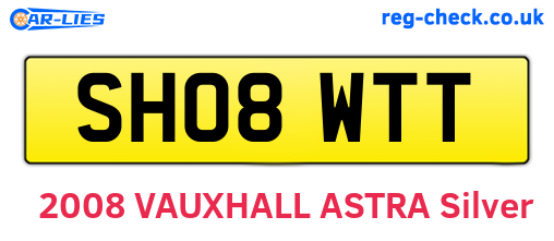 SH08WTT are the vehicle registration plates.