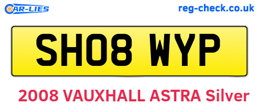 SH08WYP are the vehicle registration plates.
