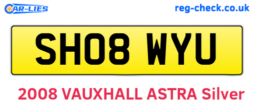 SH08WYU are the vehicle registration plates.