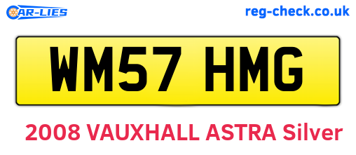 WM57HMG are the vehicle registration plates.