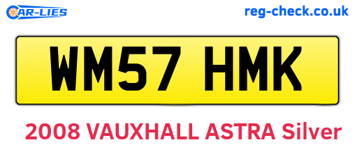 WM57HMK are the vehicle registration plates.