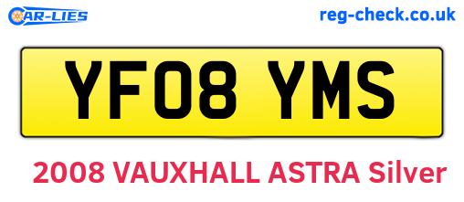 YF08YMS are the vehicle registration plates.