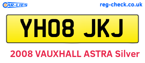 YH08JKJ are the vehicle registration plates.
