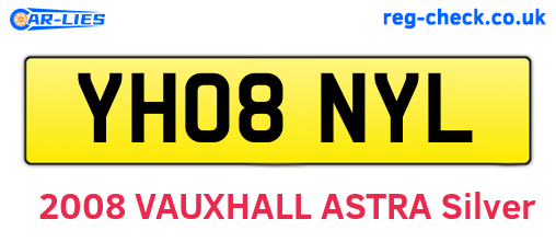 YH08NYL are the vehicle registration plates.