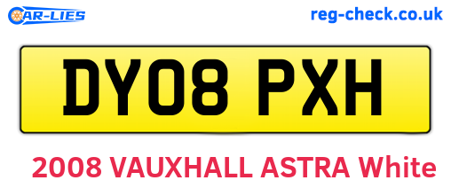 DY08PXH are the vehicle registration plates.