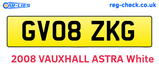 GV08ZKG are the vehicle registration plates.