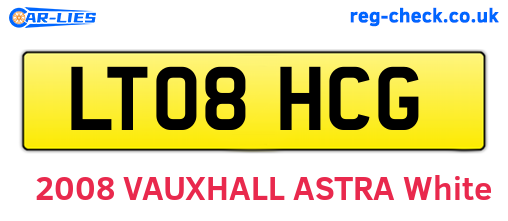 LT08HCG are the vehicle registration plates.