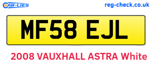 MF58EJL are the vehicle registration plates.