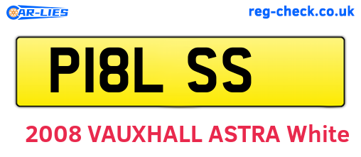 P18LSS are the vehicle registration plates.