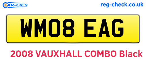 WM08EAG are the vehicle registration plates.