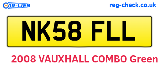 NK58FLL are the vehicle registration plates.