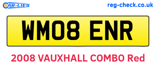 WM08ENR are the vehicle registration plates.