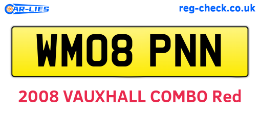 WM08PNN are the vehicle registration plates.