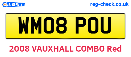 WM08POU are the vehicle registration plates.
