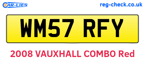 WM57RFY are the vehicle registration plates.
