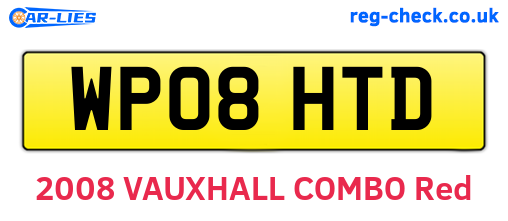 WP08HTD are the vehicle registration plates.