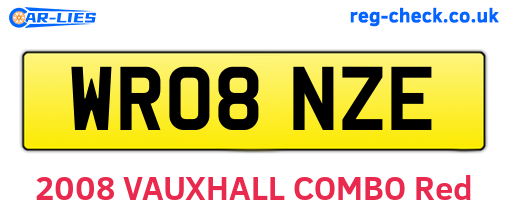 WR08NZE are the vehicle registration plates.