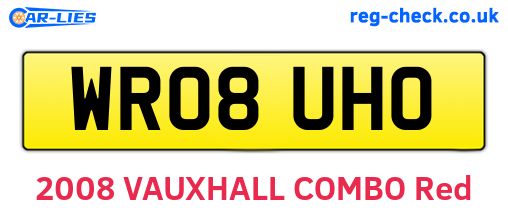 WR08UHO are the vehicle registration plates.