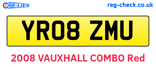 YR08ZMU are the vehicle registration plates.