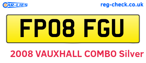 FP08FGU are the vehicle registration plates.