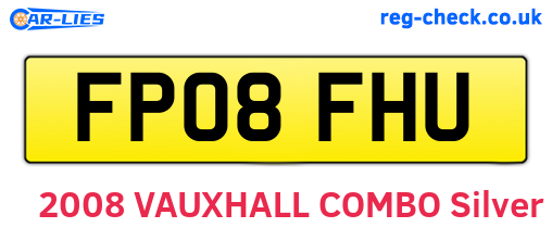 FP08FHU are the vehicle registration plates.