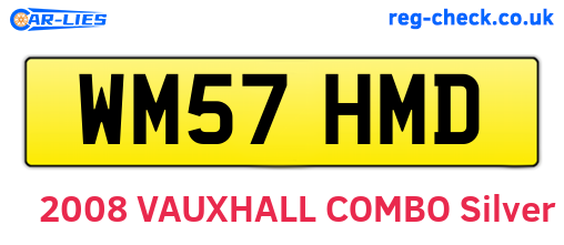 WM57HMD are the vehicle registration plates.